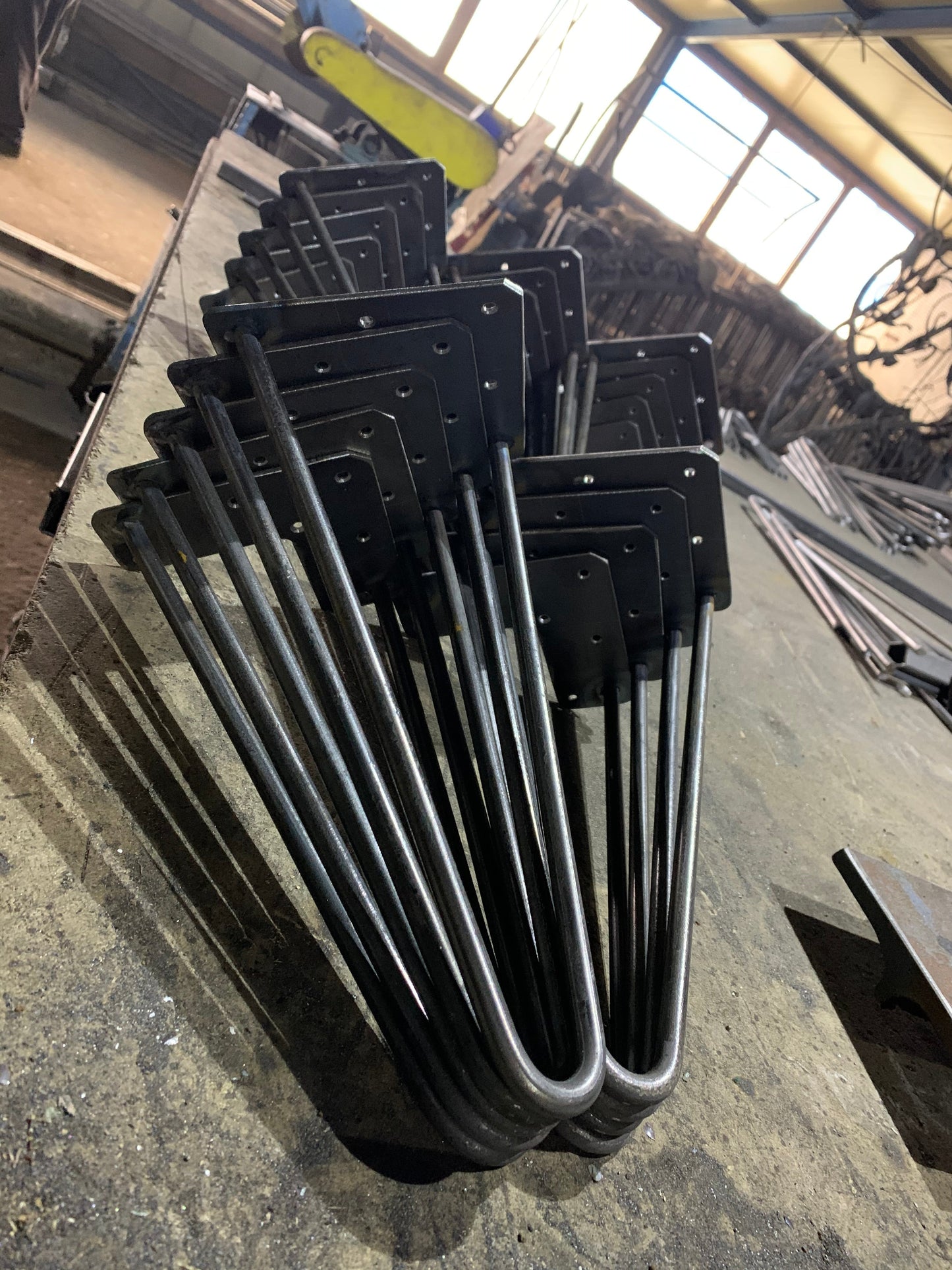 Set 4 picioare metalice masă Hairpin înălțime 40 cm