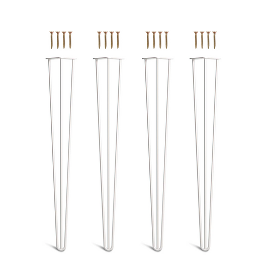 Set 4 picioare metalice masă Hairpin înălțime 80 cm