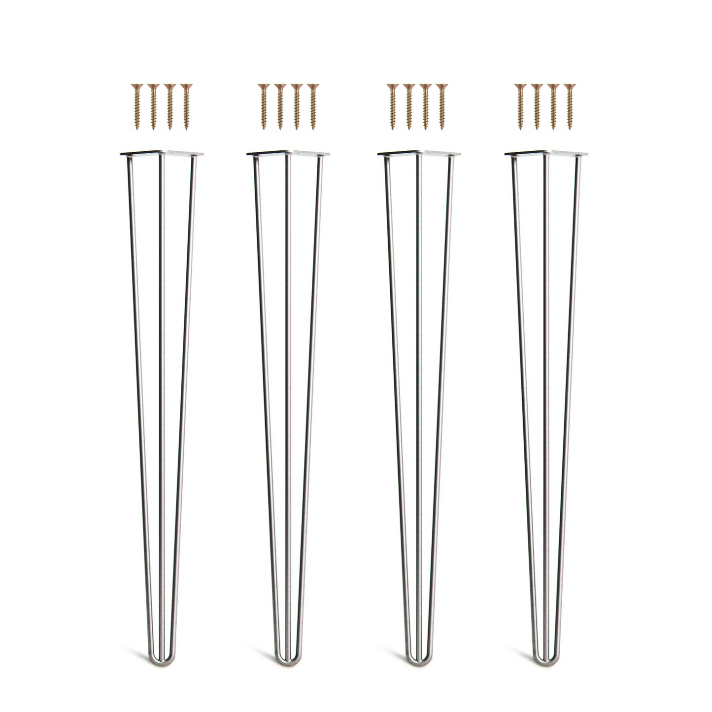 Set 4 picioare metalice masă Hairpin înălțime 85 cm