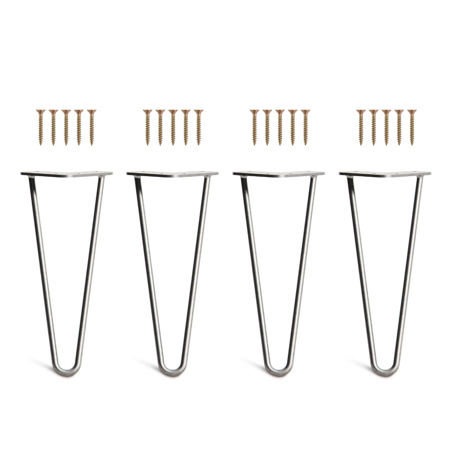 Set 4 picioare metalice masă Hairpin înălțime 30 cm