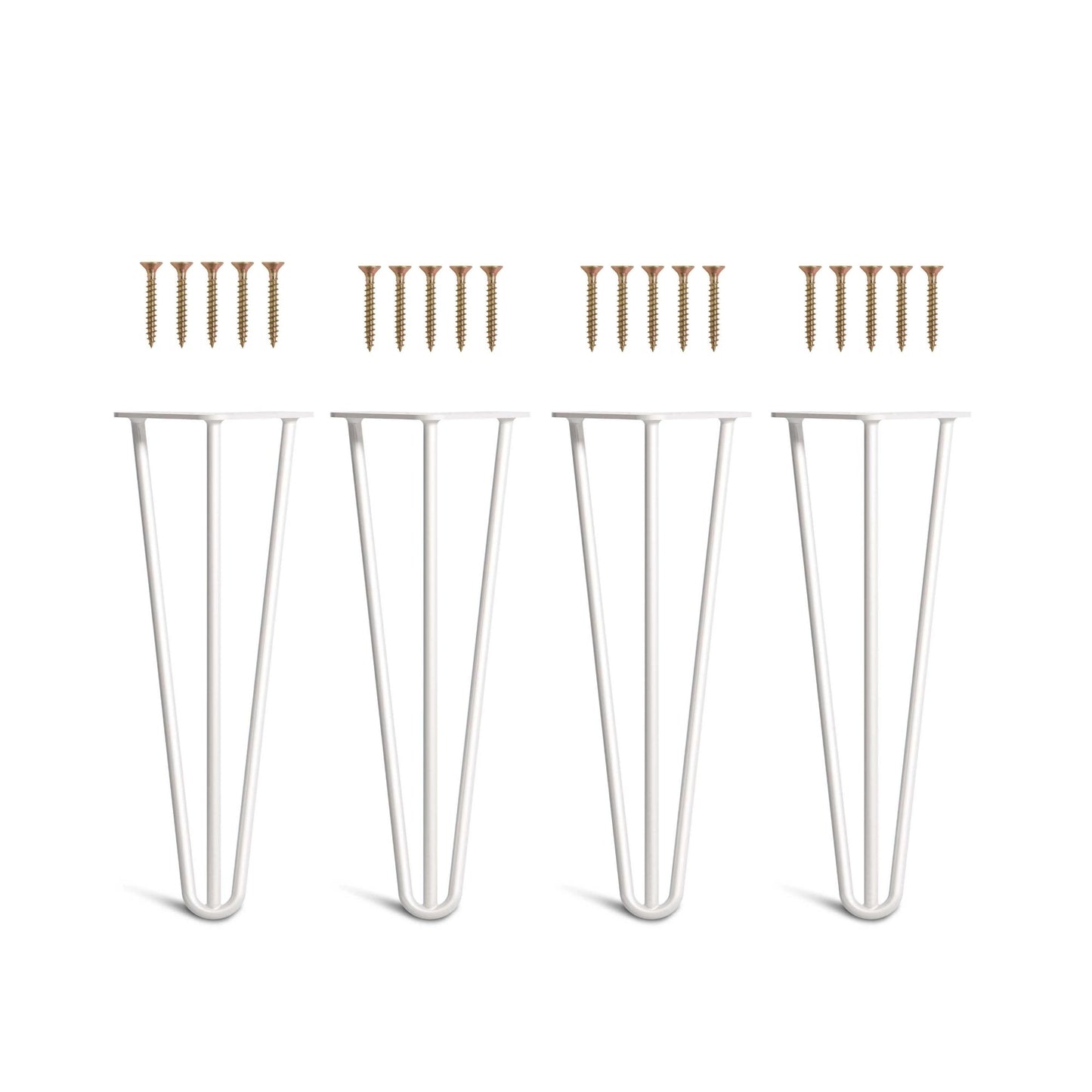 Set 4 picioare metalice masă Hairpin înălțime 30 cm