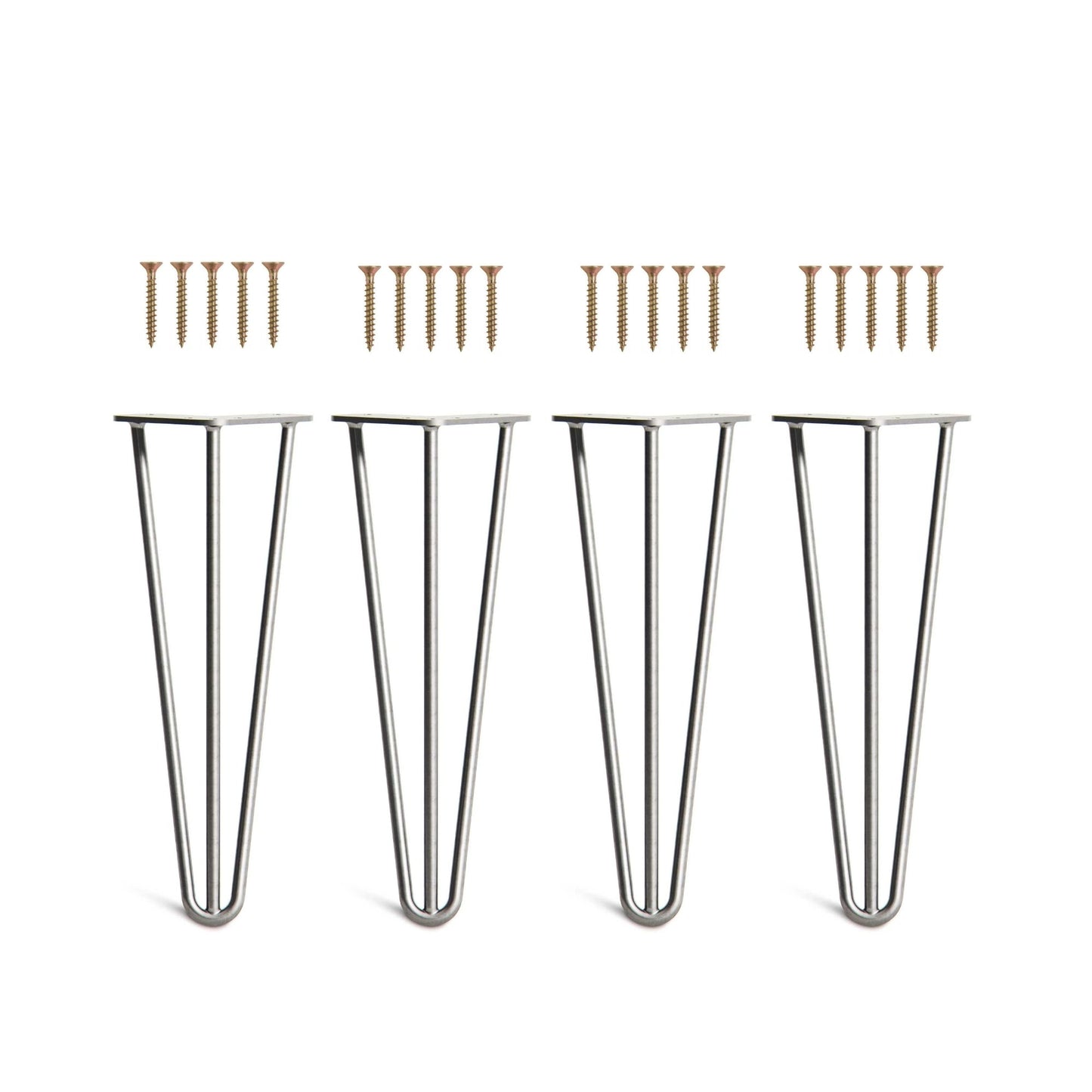 Set 4 picioare metalice masă Hairpin înălțime 30 cm