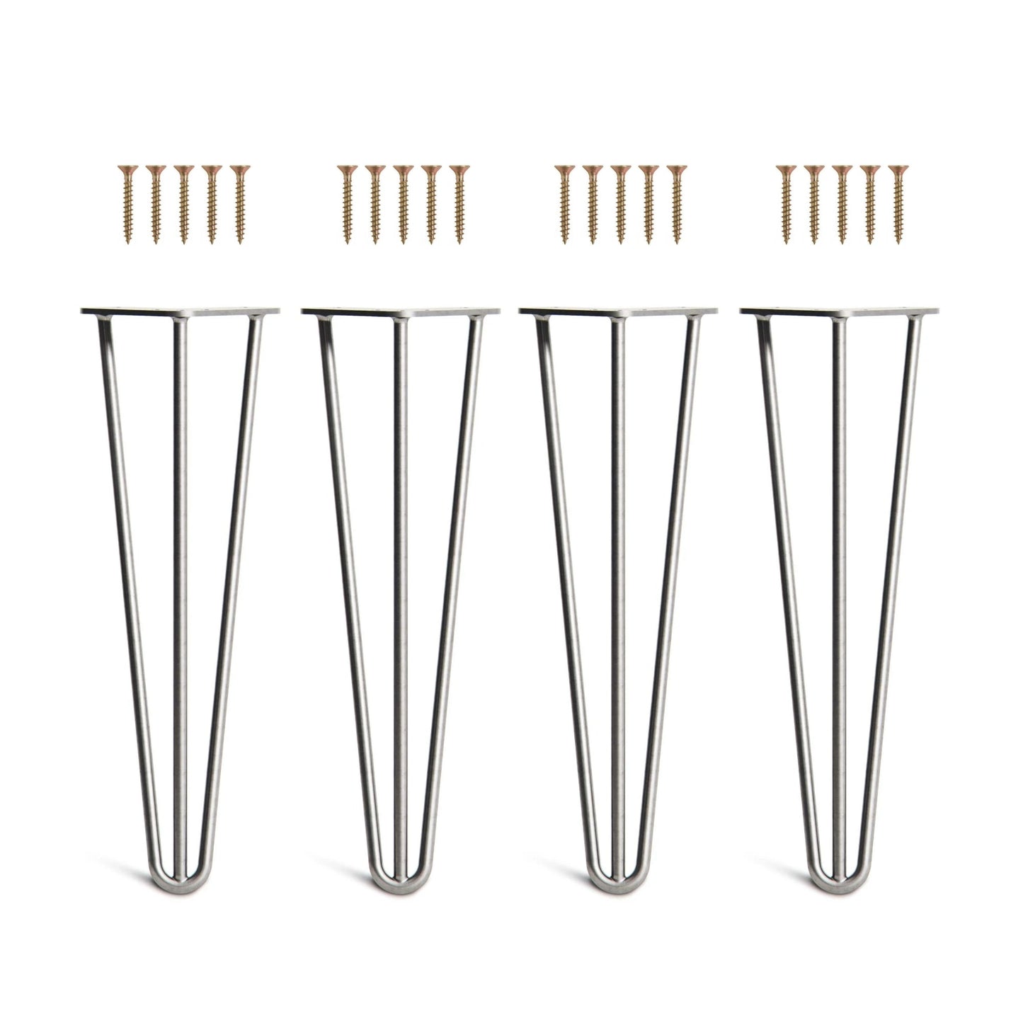 Set 4 picioare metalice masă Hairpin înălțime 40 cm