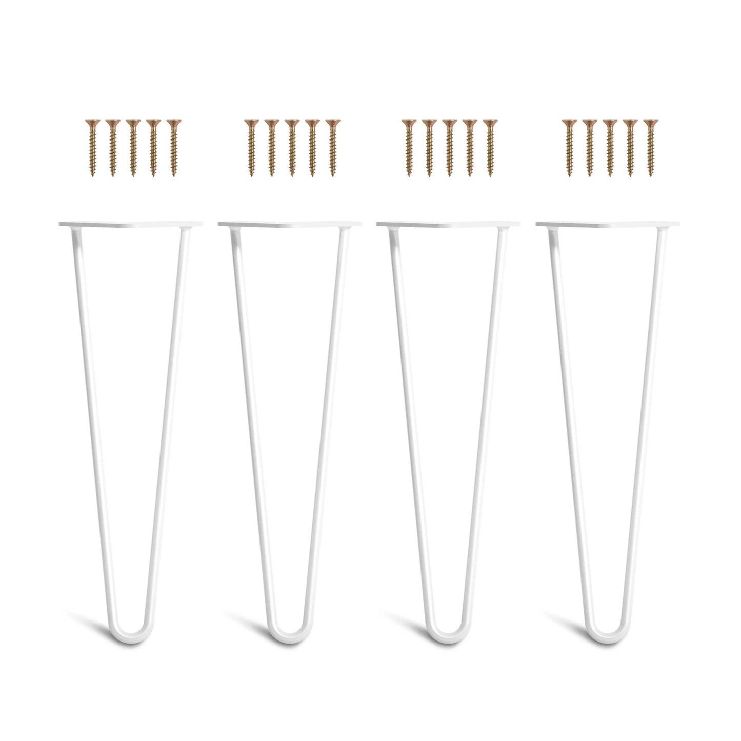 Set 4 picioare metalice masă Hairpin înălțime 40 cm