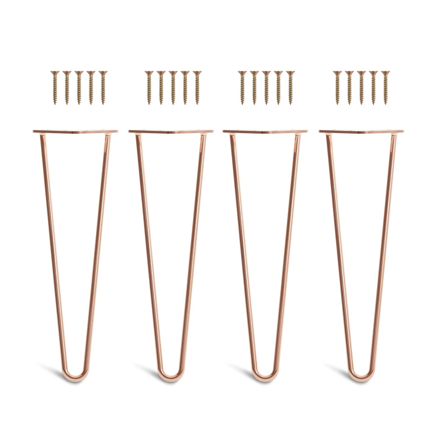 Set 4 picioare metalice masă Hairpin înălțime 40 cm