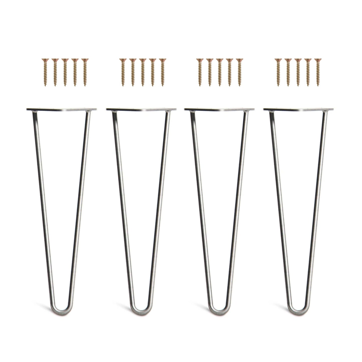 Set 4 picioare metalice masă Hairpin înălțime 40 cm