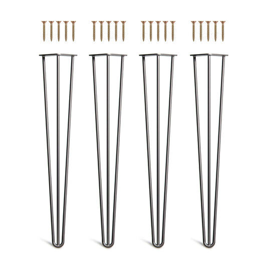 Set 4 picioare metalice masă Hairpin înălțime 71 cm