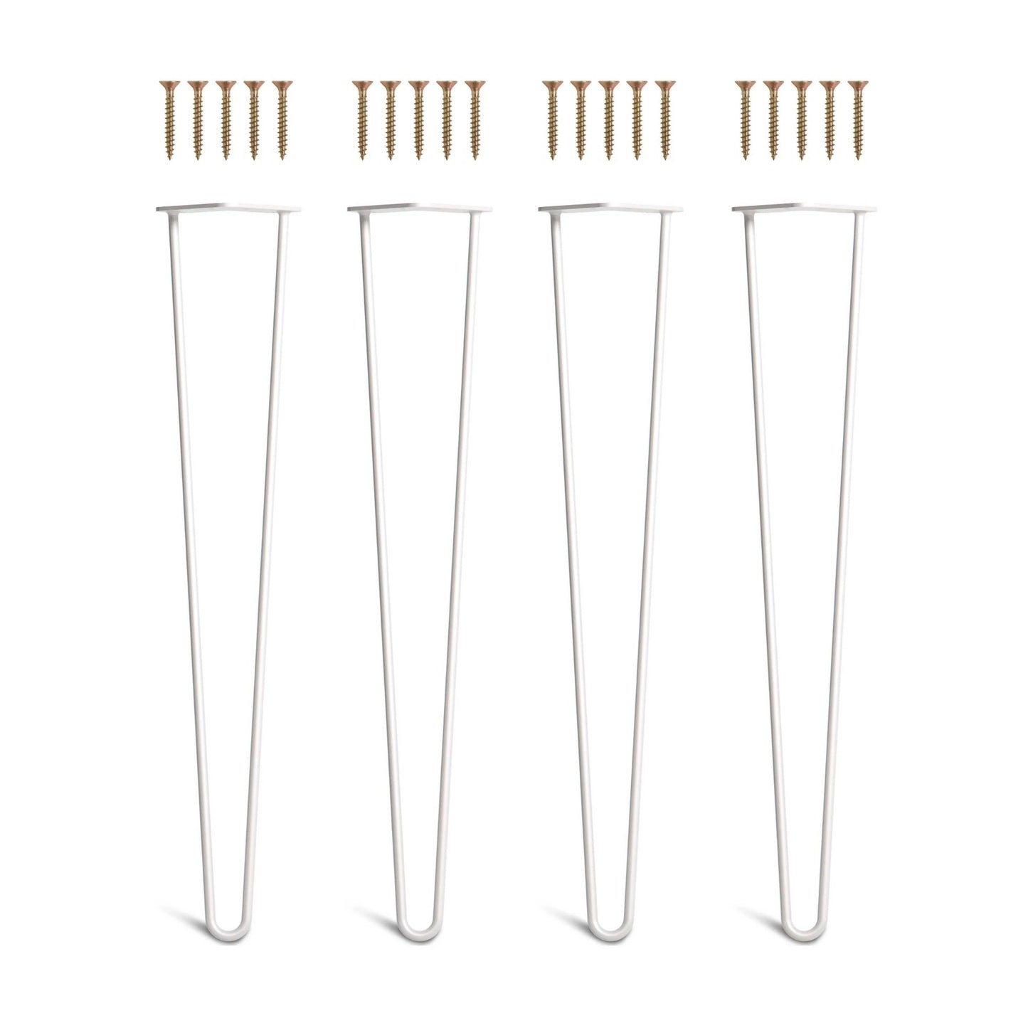 Set 4 picioare metalice masă Hairpin înălțime 71 cm