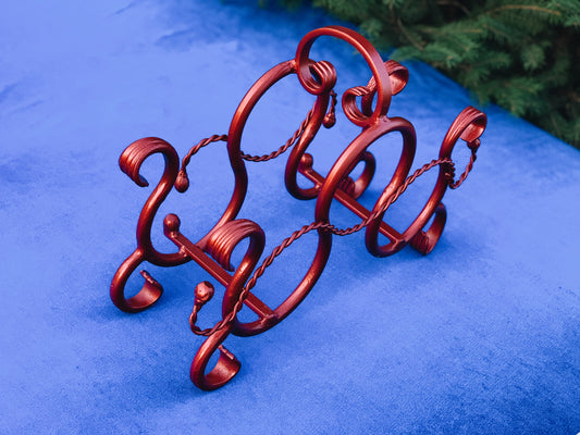 Suport sticle vin Charlton Crăciun roșu