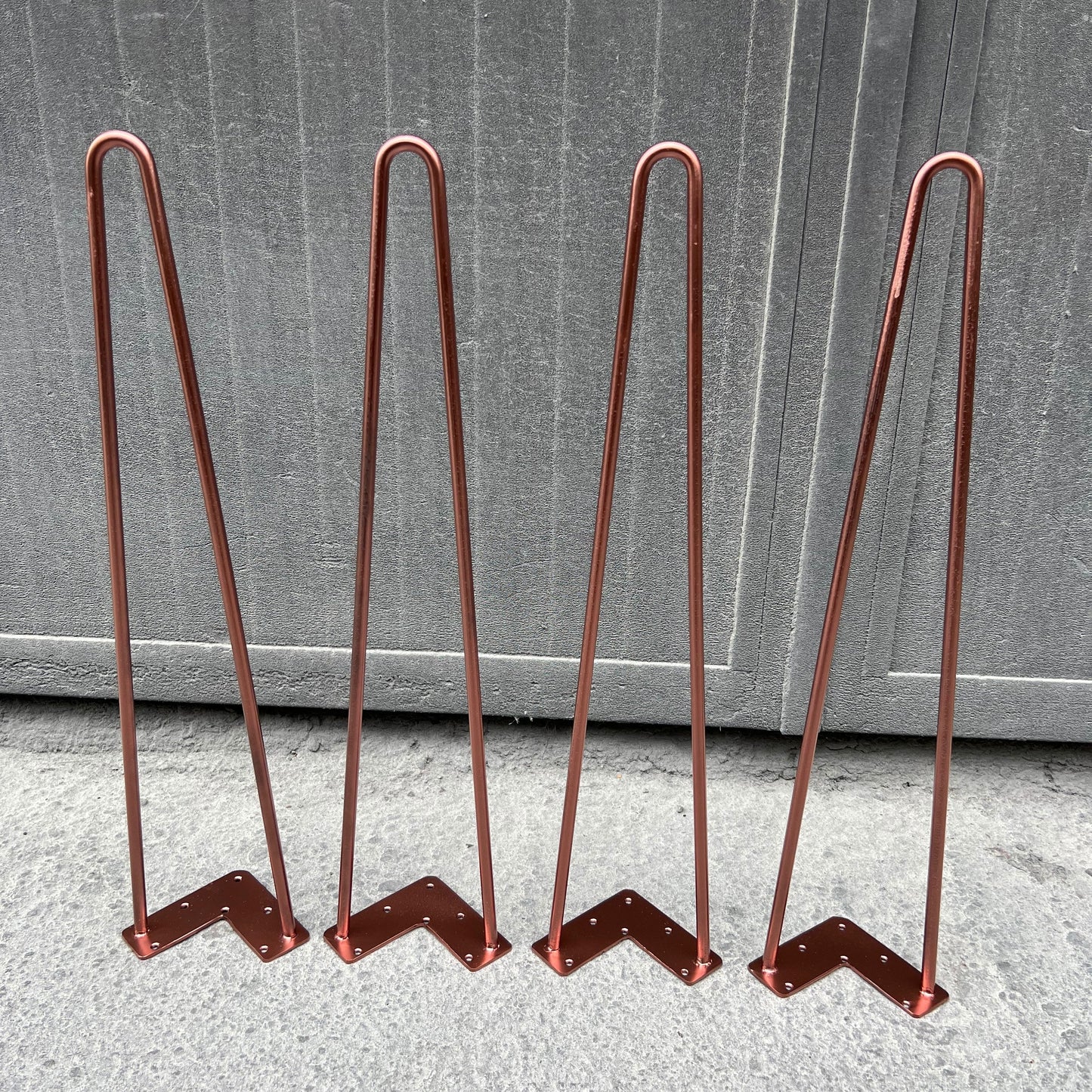 Set 4 picioare metalice masă Hairpin înălțime 71 cm