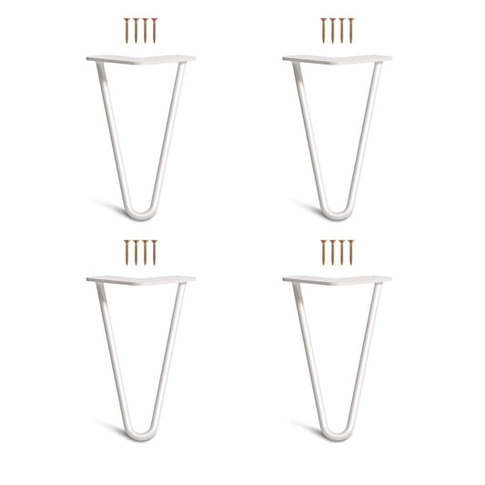 Set 4 picioare metalice masă Hairpin înălțime 20 cm