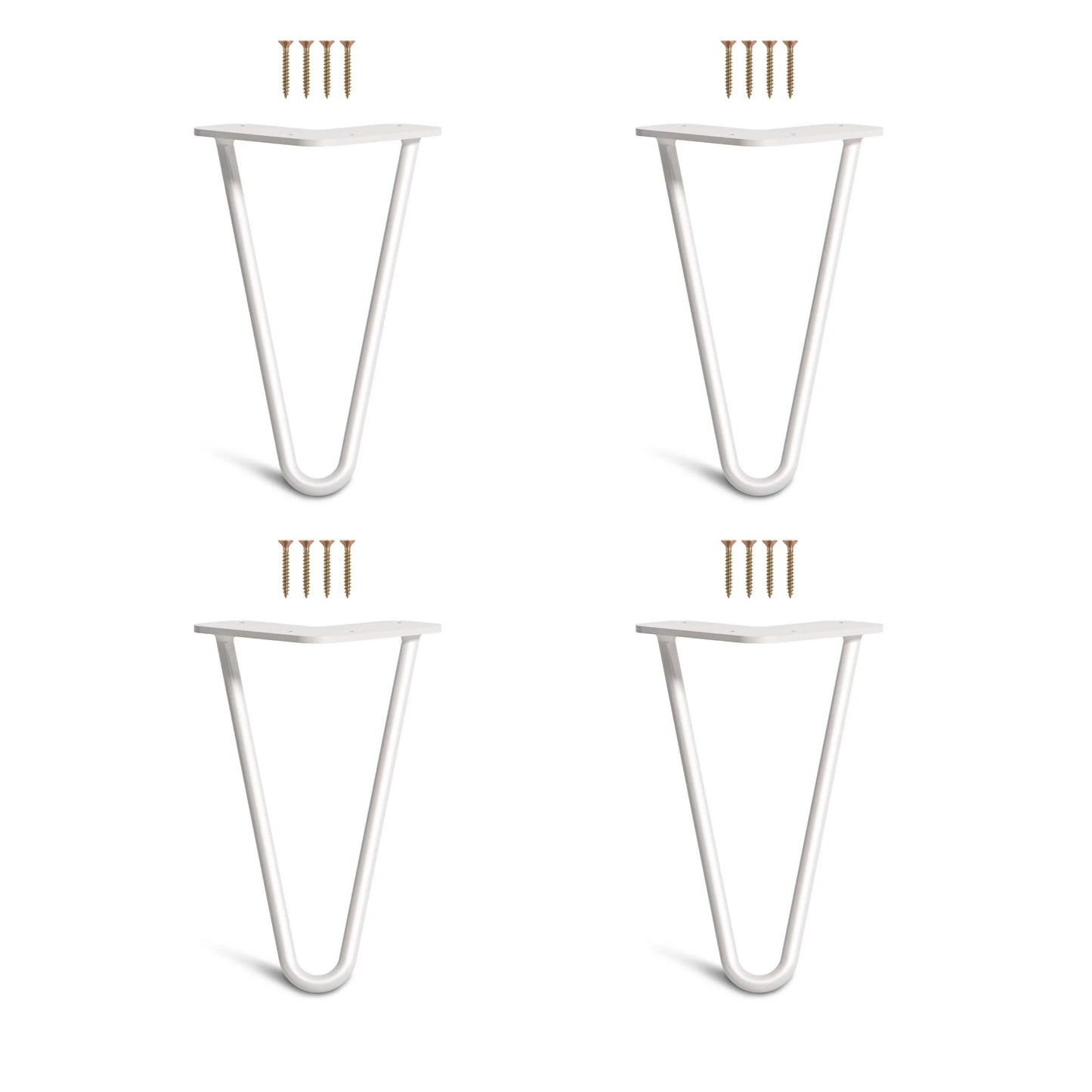 Set 4 picioare metalice masă Hairpin înălțime 25 cm