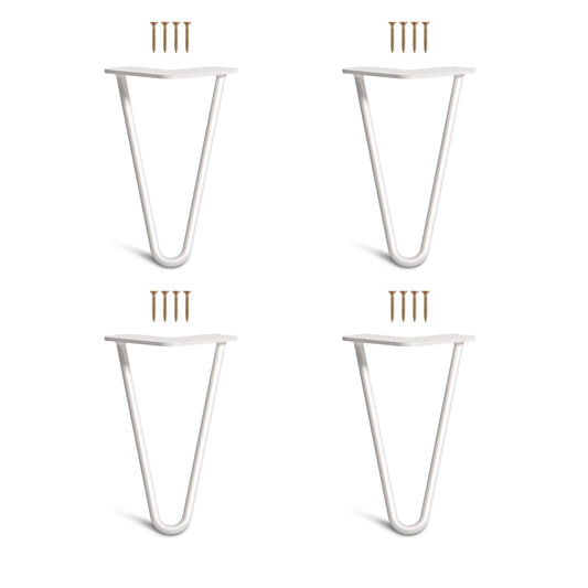 Set 4 picioare metalice masă Hairpin înălțime 25 cm