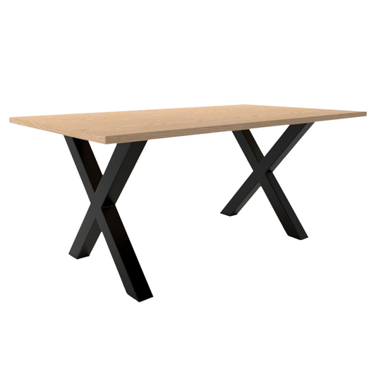 Set 2 picioare metalice pentru masă Xena din țeavă pătrată