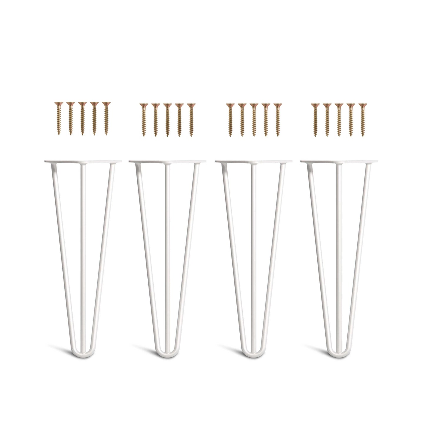 Set 4 picioare metalice masă Hairpin înălțime 30 cm