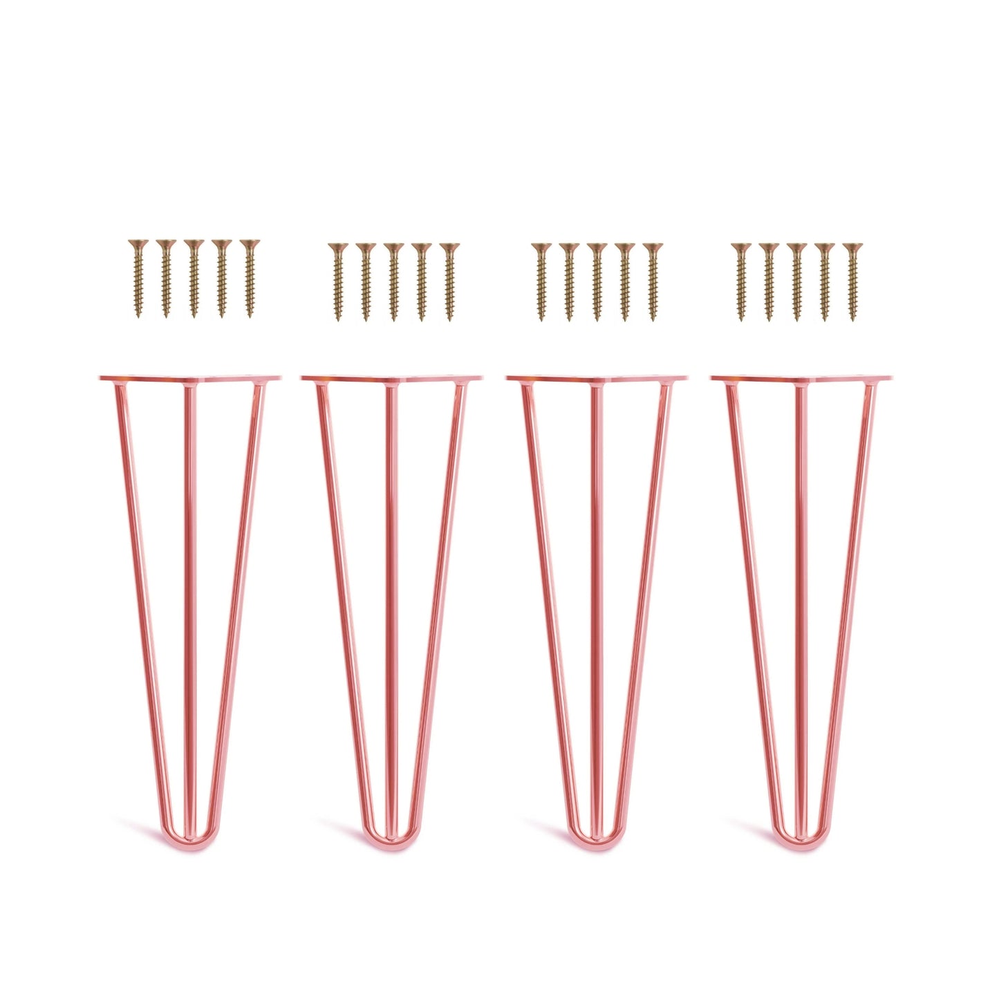 Set 4 picioare metalice masă Hairpin înălțime 30 cm