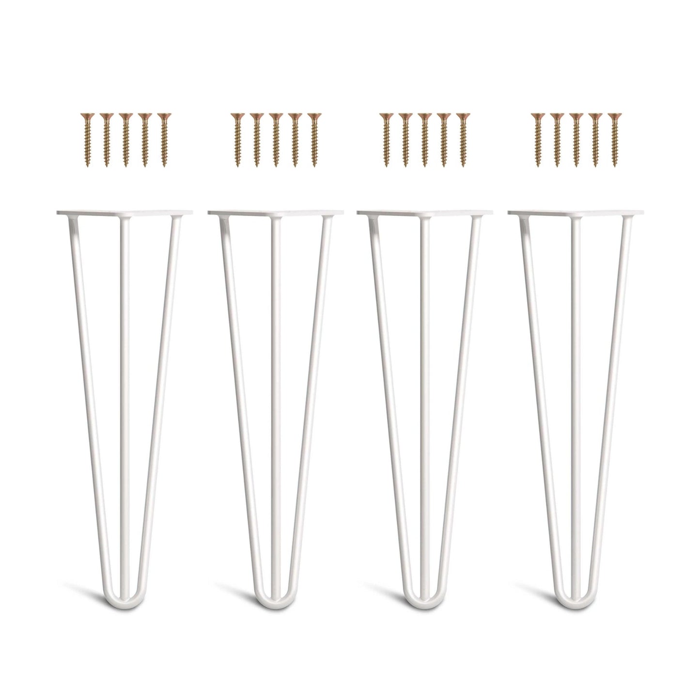 Set 4 picioare metalice masă Hairpin înălțime 40 cm