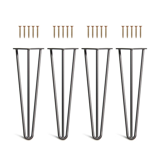 Set 4 picioare metalice masă Hairpin înălțime 40 cm