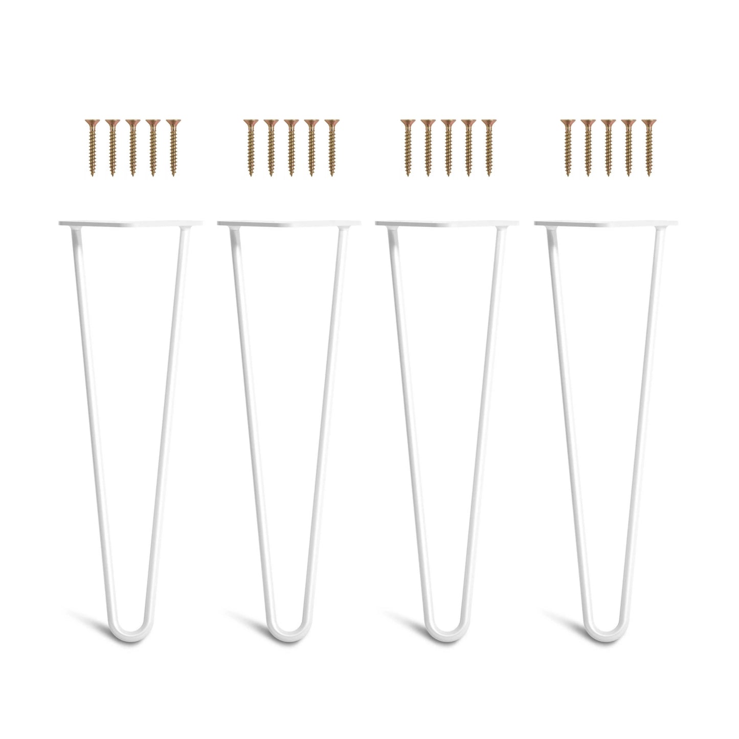 Set 4 picioare metalice masă Hairpin înălțime 45 cm