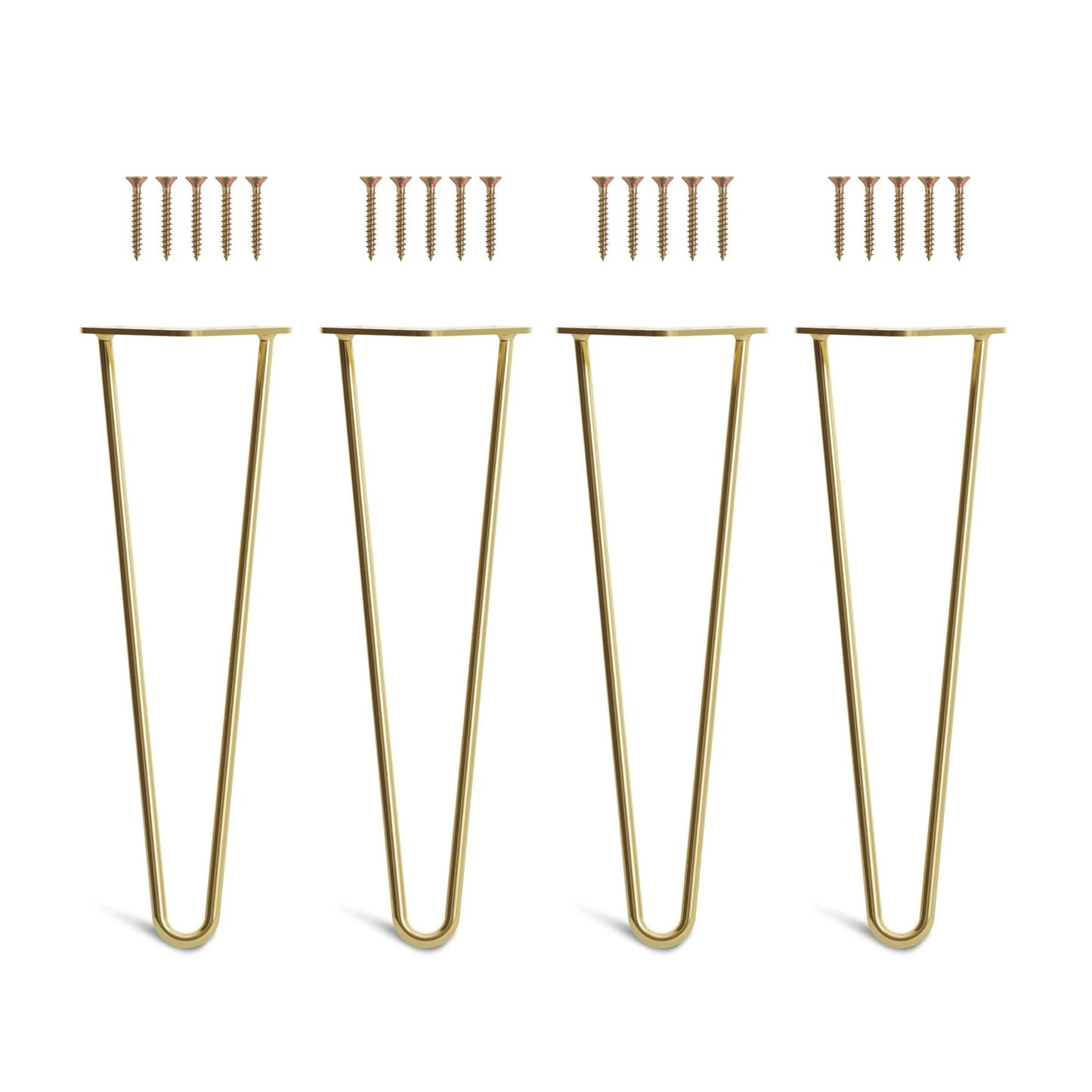 Set 4 picioare metalice masă Hairpin înălțime 40 cm