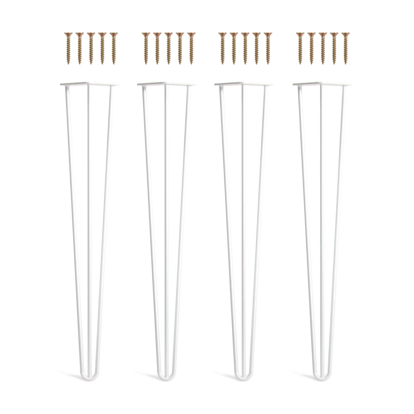 Set 4 picioare metalice masă Hairpin înălțime 72 cm