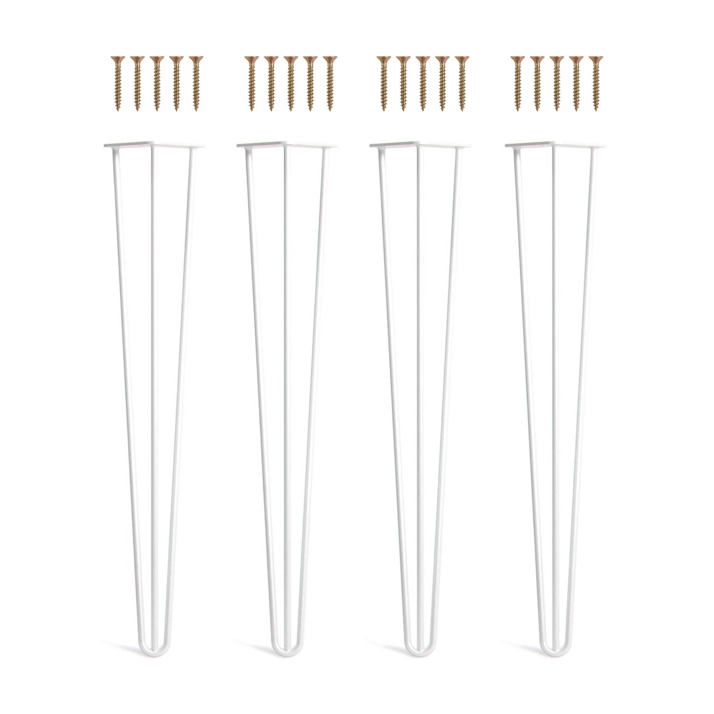 Set 4 picioare metalice masă Hairpin înălțime 72 cm