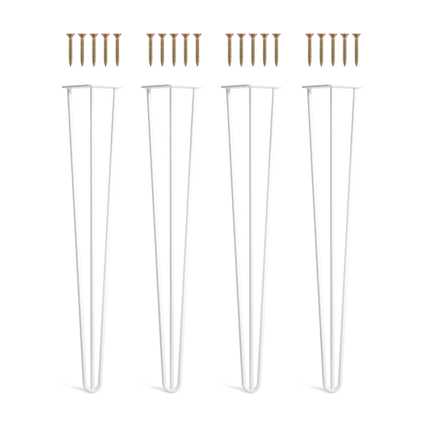 Set 4 picioare metalice masă Hairpin înălțime 71 cm