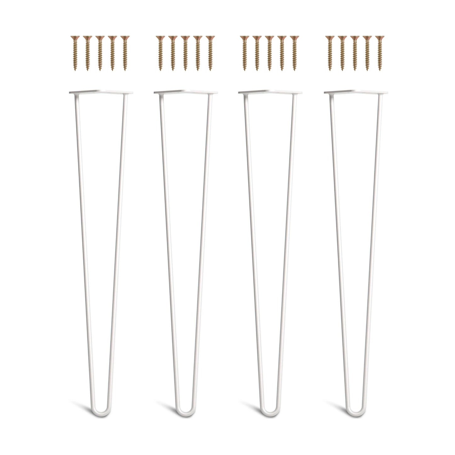 Set 4 picioare metalice masă Hairpin înălțime 72 cm