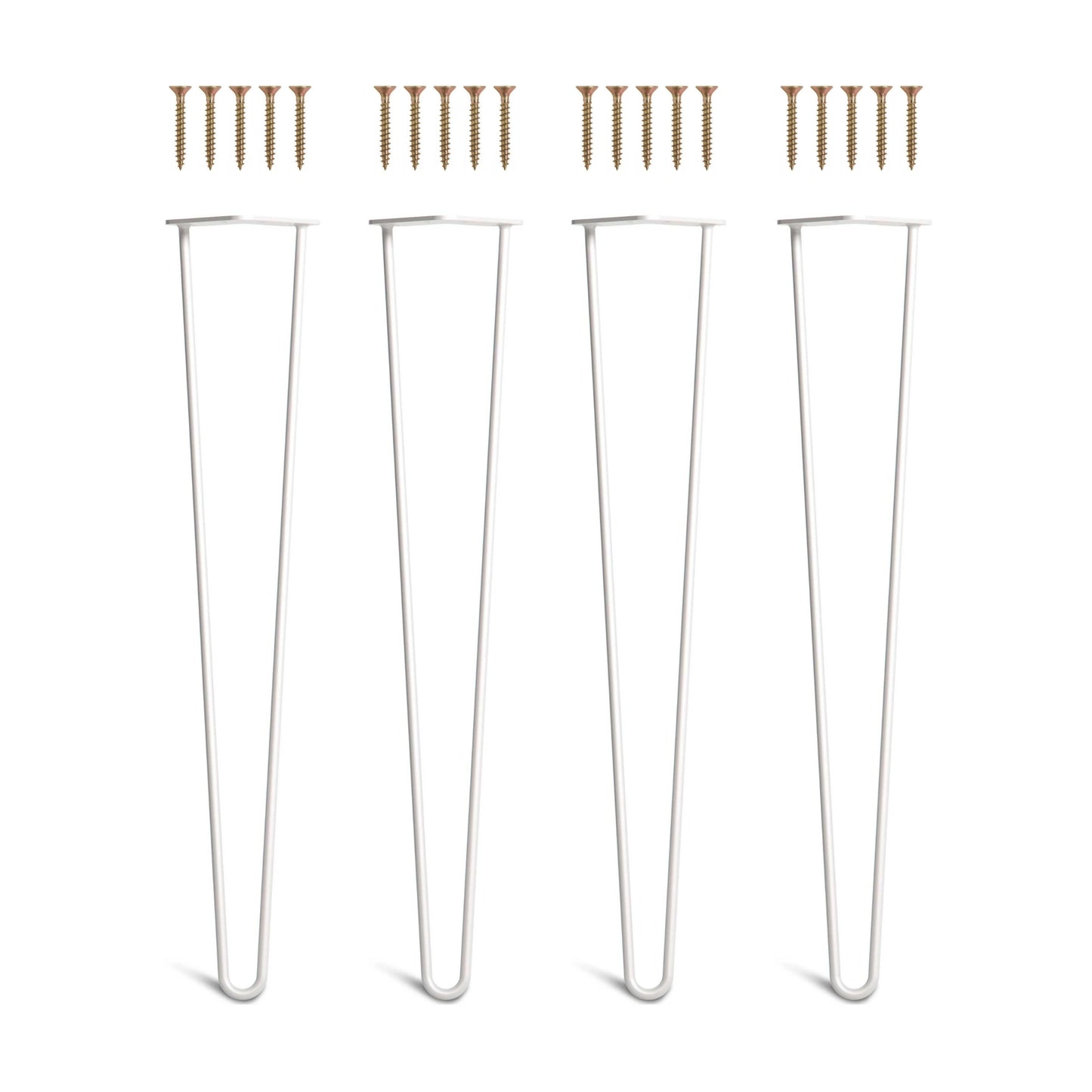 Set 4 picioare metalice masă Hairpin înălțime 72 cm