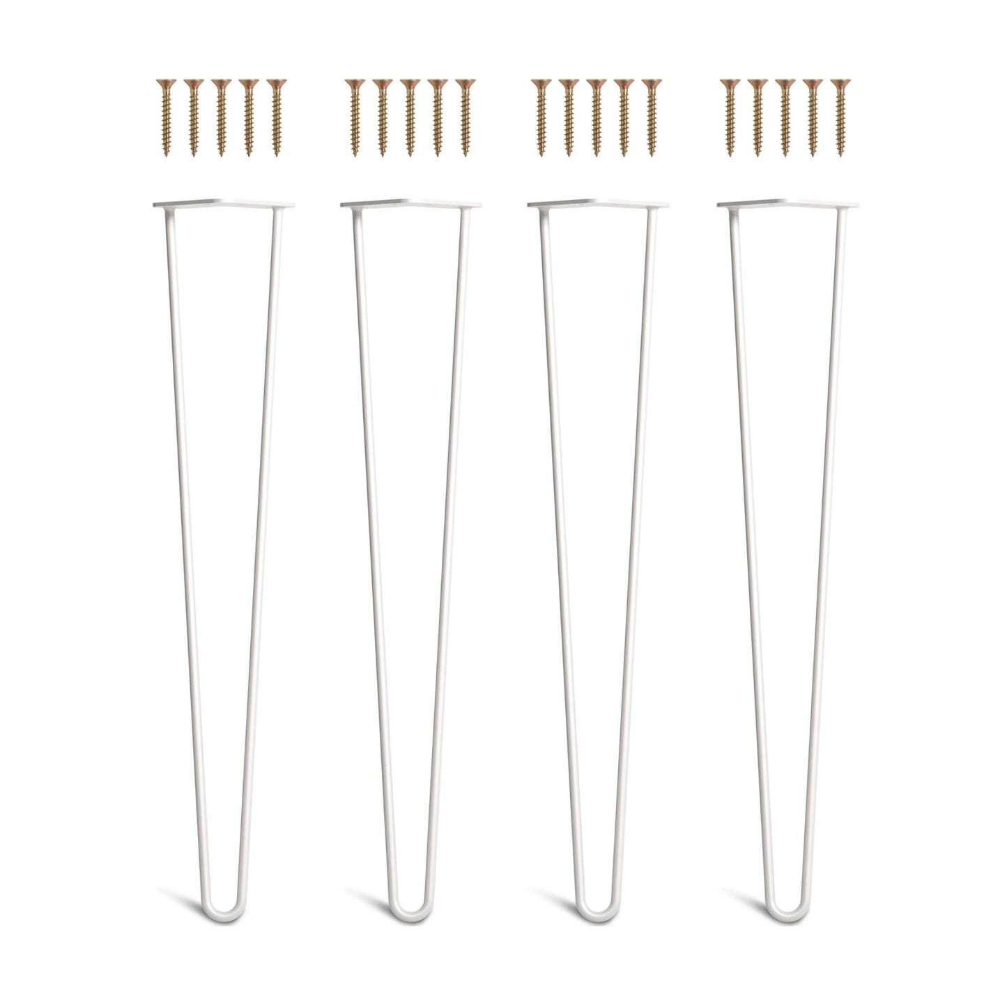 Set 4 picioare metalice masă Hairpin înălțime 71 cm