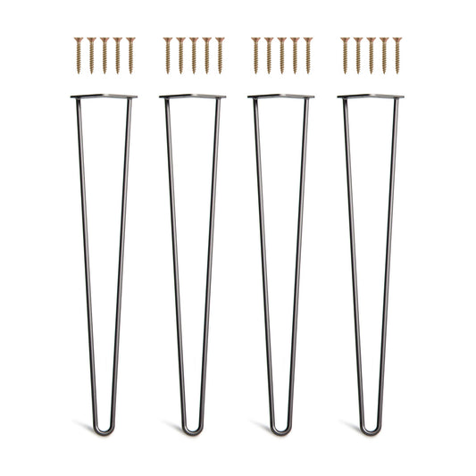 Set 4 picioare metalice masă Hairpin înălțime 72 cm