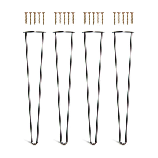 Set 4 picioare metalice masă Hairpin înălțime 71 cm