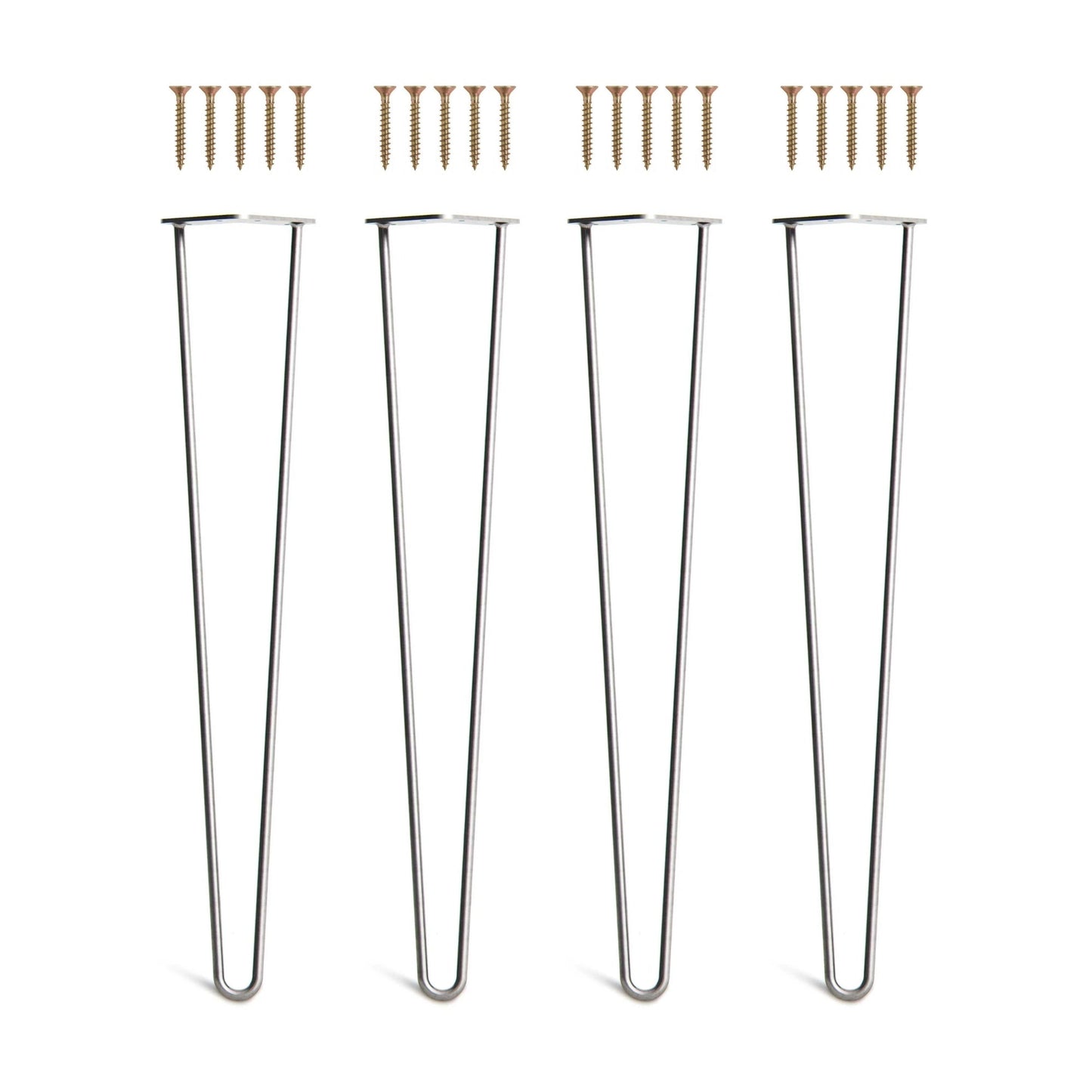 Set 4 picioare metalice masă Hairpin înălțime 71 cm