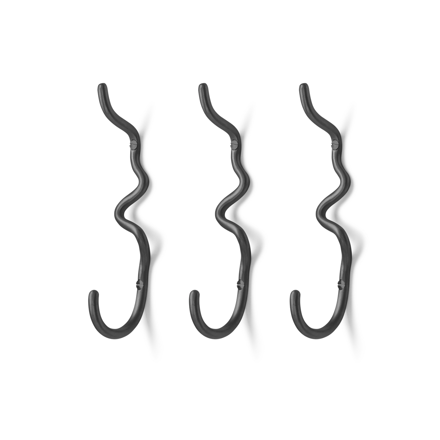 Cuier Kawli negru - set 3 bucăți