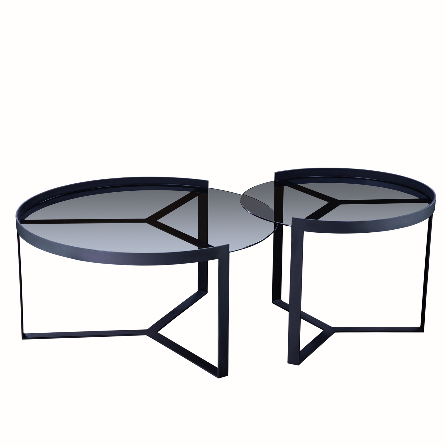 Siam set mese de cafea, negru mat