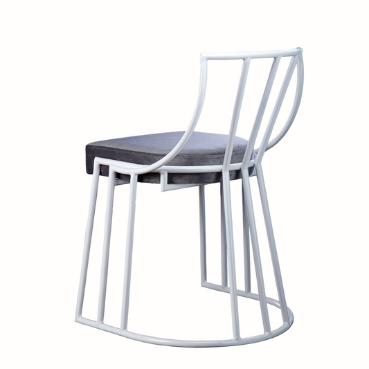 Scaun dining Luqa, alb