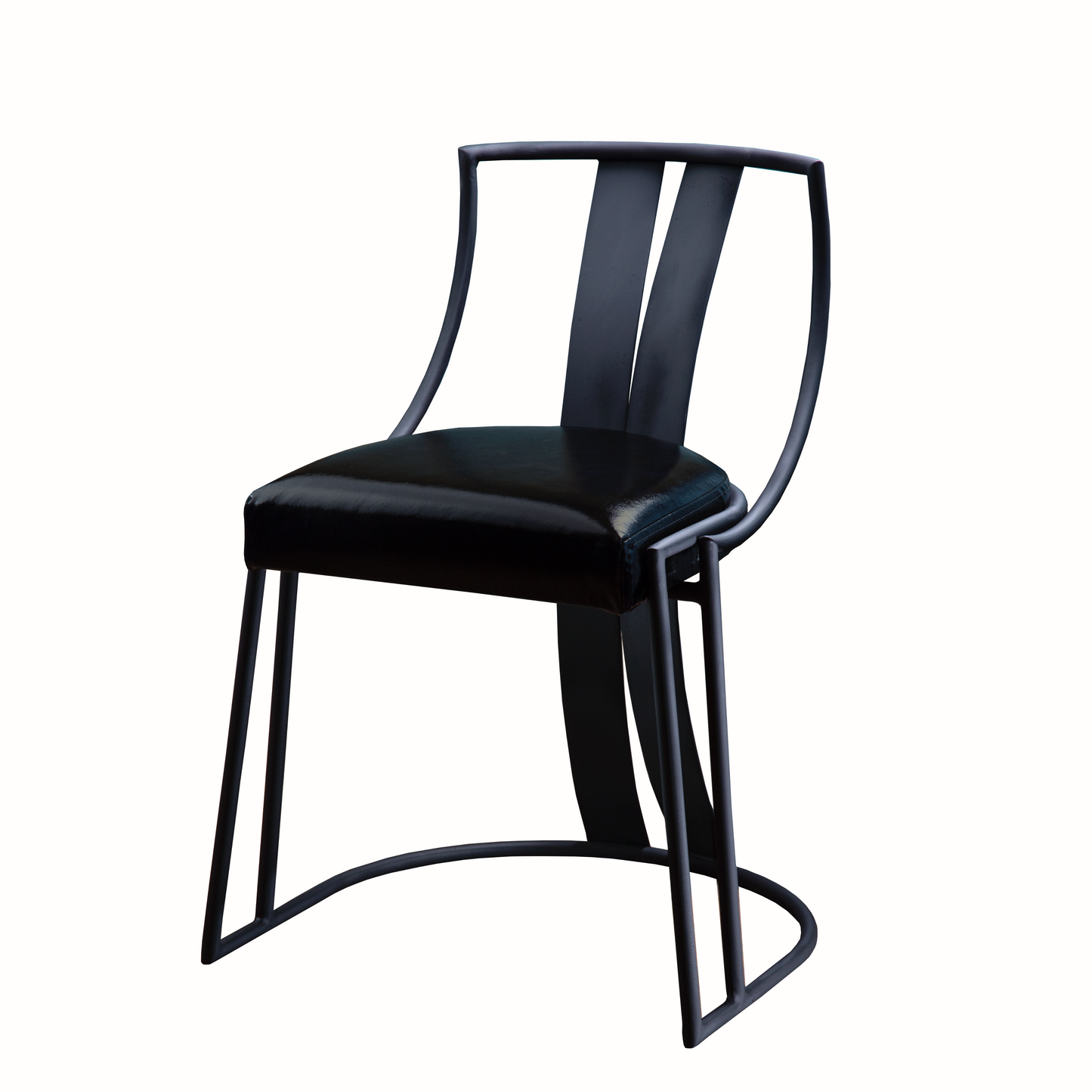 Scaun dining Kali, negru mat