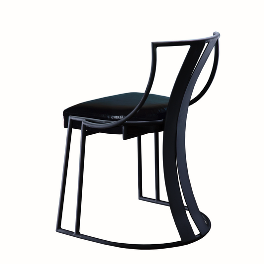 Scaun dining Kali, negru mat