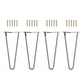 Set 4 picioare metalice masă Hairpin înălțime 35 cm