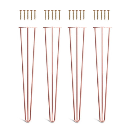Set 4 picioare metalice masă Hairpin înălțime 72 cm