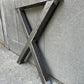 Set 2 picioare metalice pentru masă Xena