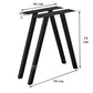 Set 2 picioare metalice pentru masă Arona