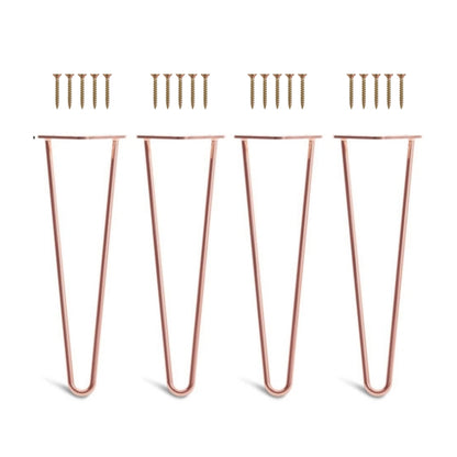 Set 4 picioare metalice masă Hairpin înălțime 40 cm