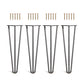 Set 4 picioare metalice masă Hairpin înălțime 45 cm