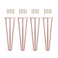 Set 4 picioare metalice masă Hairpin înălțime 45 cm