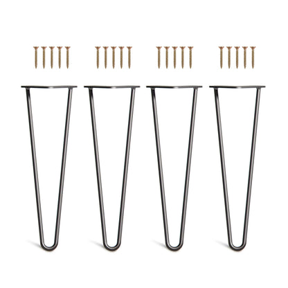 Set 4 picioare metalice masă Hairpin înălțime 45 cm
